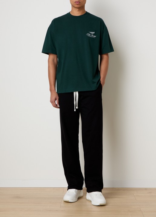 Cole Buxton Loose fit joggingbroek met trekkoord - voorkant 5 zwart