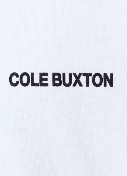 Cole Buxton Sportswear T-shirt met logo- en backprint - detail 5 wit