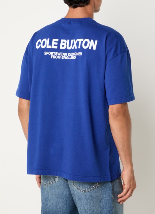 Cole Buxton Sportswear T-shirt met logo- en backprint