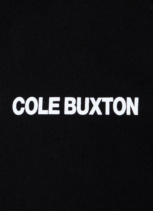 Cole Buxton Sweater met logo- en backprint - detail 3 zwart