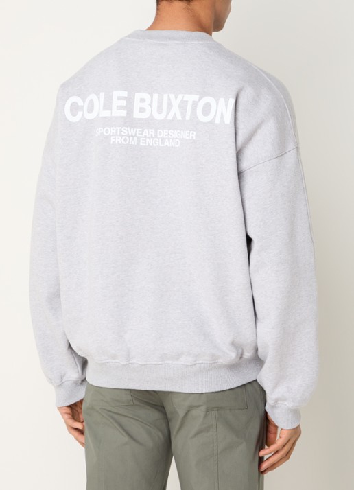 Cole Buxton Sweater met logo- en backprint