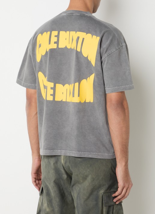 Cole Buxton T-shirt met logo- en backprint