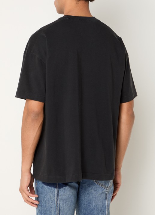 Cole Buxton T-shirt met logoborduring - achterkant zwart