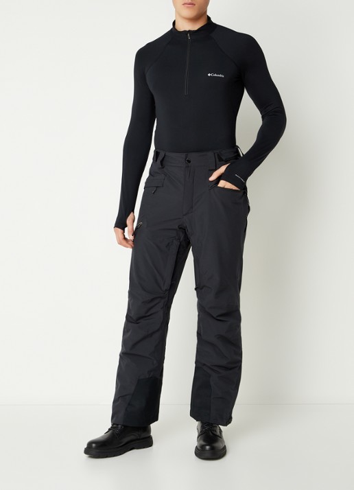 Columbia Trainings longsleeve met halve rits - voorkant 4 zwart