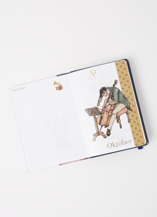 Comello Anton Pieck agenda 2022 - detail 3 donkerblauw