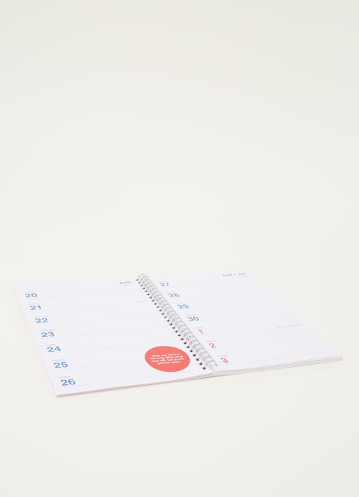 Comello Bureau agenda 2022 - detail rood