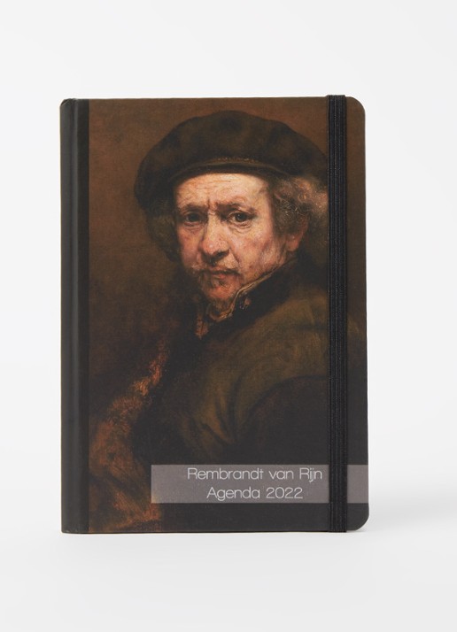 Comello Rembrandt van Rijn agenda 2022 - voorkant 3 donkerbruin