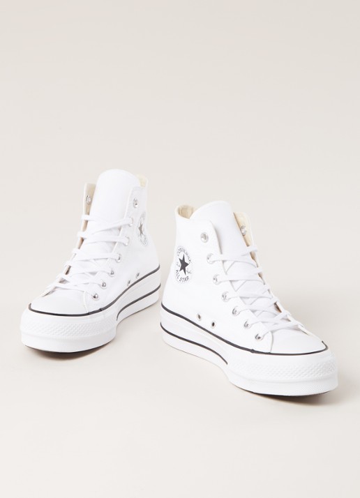 Converse Chuck Taylor All Star Lift High Top sneaker van canvas - detail 4 wit