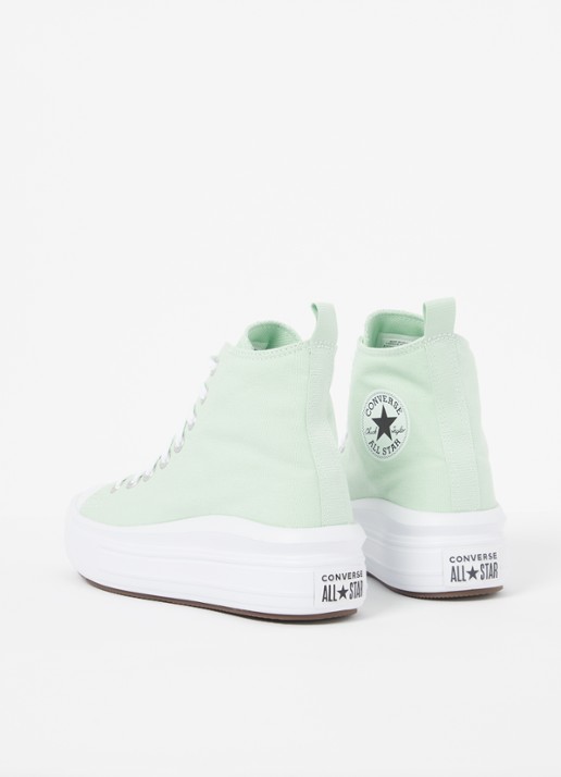 Converse Chuck Taylor All Star Move Platform sneaker van canvas - achterkant 8 mint