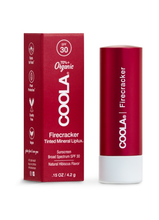 Coola Mineral Liplux SPF 30 - SPF-lippenbalsem - voorkant 3 firecracker