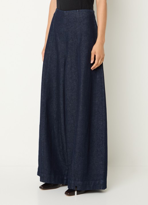 Copenhagen Muse CMAnnais high waist wide leg jeans met donkere wassing