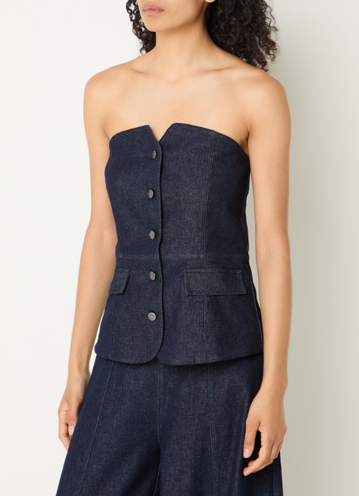 Copenhagen Muse CMAnnais strapless top van denim