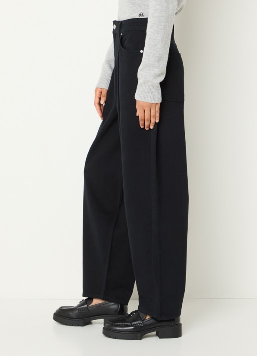 Copenhagen Muse CMAnora high waist balloon fit broek met steekzakken - detail 5 zwart