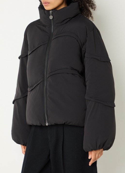 Copenhagen Muse CMCicco puffer jack met asymmetrisch detail