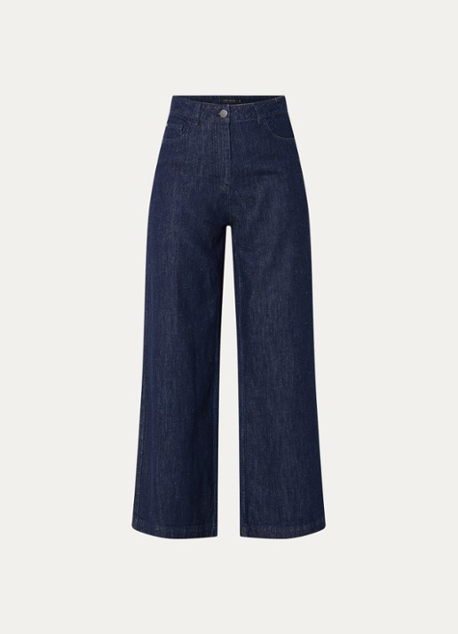 Copenhagen Muse Cmjalynn high waist wide leg jeans met donkere wassing - voorkant 4 indigo