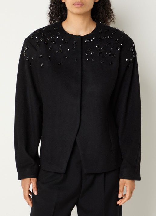 Copenhagen Muse CMMargot jack in wolblend met strass