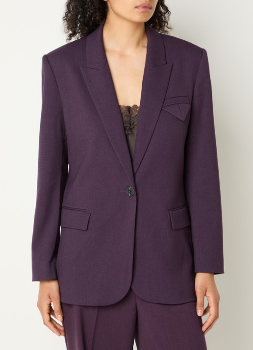 Copenhagen Muse CMTailor blazer met klepzakken en schoudervulling
