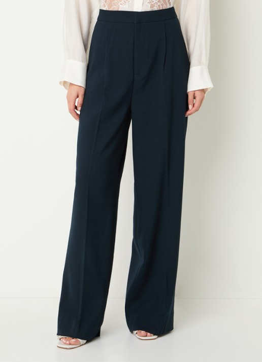 Copenhagen Muse High waist wide fit pantalon met steekzakken