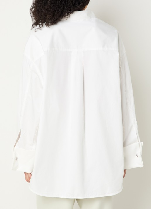 Copenhagen Muse Melanie blouse met sierknoop - achterkant 3 wit