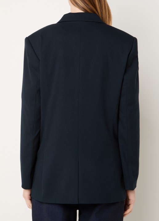 Copenhagen Muse Tailor blazer met klepzakken - achterkant donkerblauw
