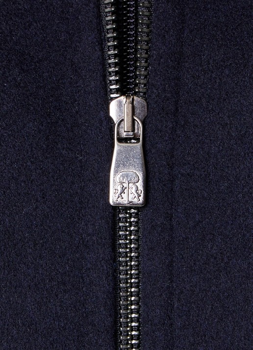 Corneliani Jas in wolblend met uitneembare binnenjas en ritszakken - detail 4 donkerblauw