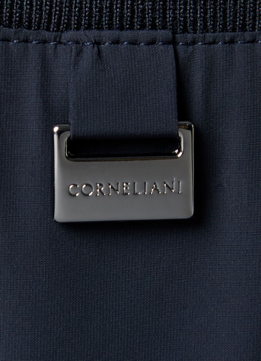 Corneliani Poplin bomberjack met ritszakken - detail 8 zwart