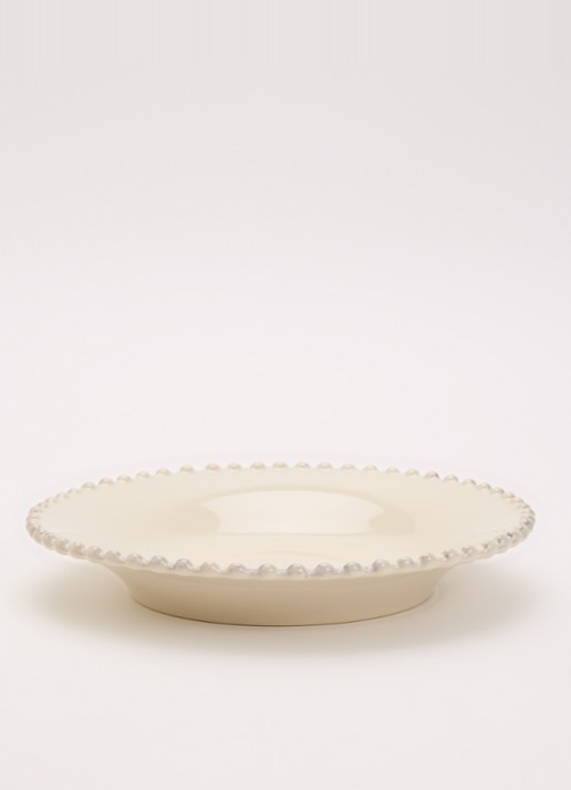 Costa Nova Pearl diep bord 24 cm - voorkant 2 beige