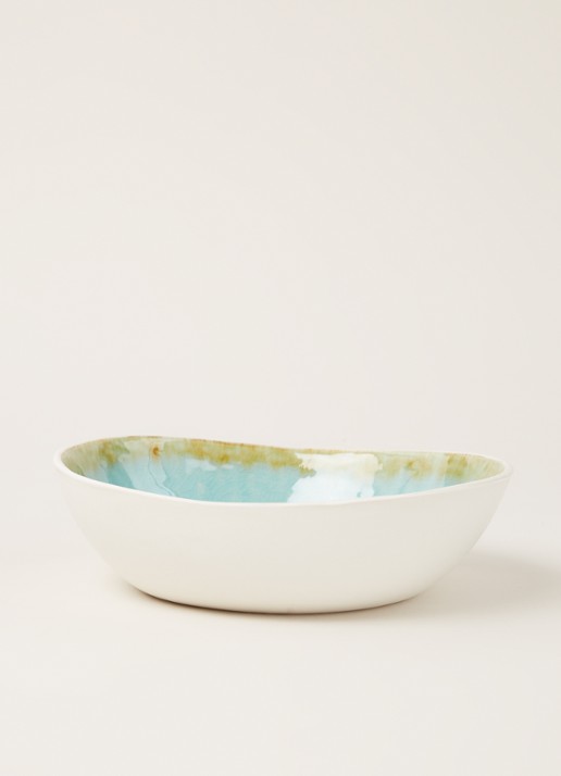 Cosy & Trendy Laguna Azzurro saladeschaal 19 cm - voorkant 2 blauw