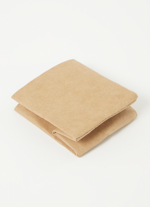 Cosy & Trendy sy wasbare broodzak 10 x 10 cm  - detail lichtbruin