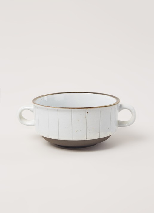 Cosy & Trendy Venezia Quatro soepkom 11 cm - voorkant 3 wit