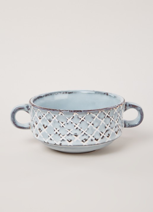 Cosy & Trendy Venezia soepkom 33 cl - voorkant 2 lichtgrijs