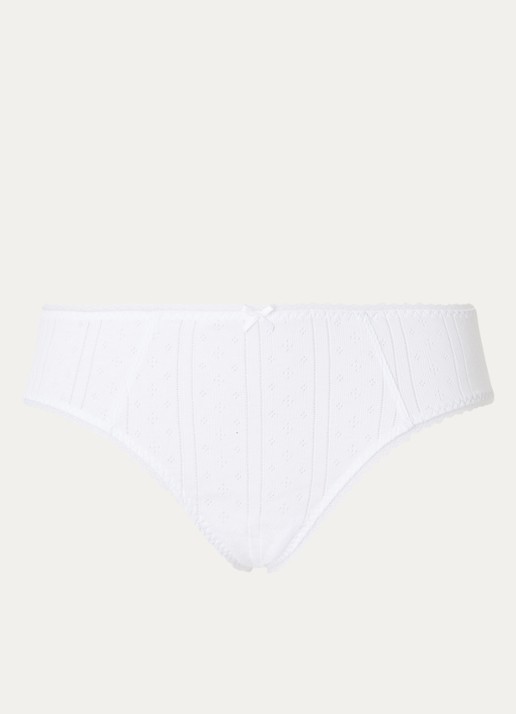 Cou Cou Intimates The Cozy slip van  katoen - voorkant 4 wit