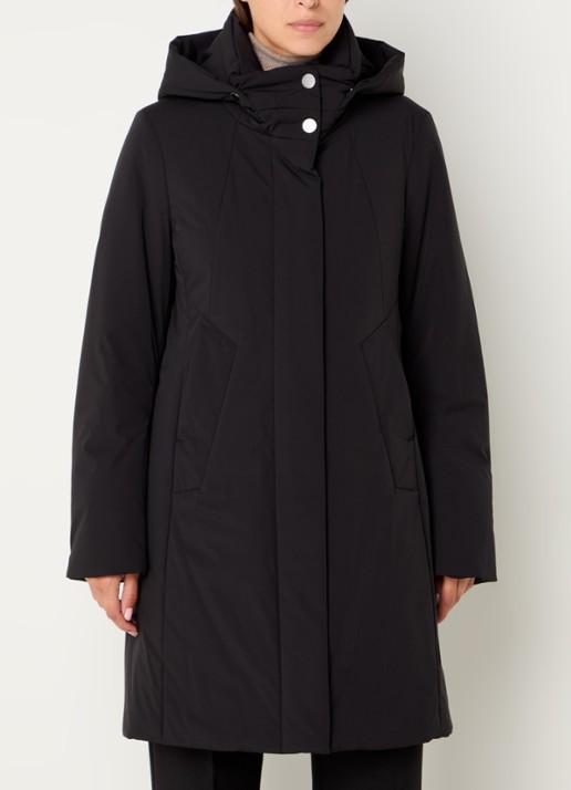 Creenstone Alexandra gewatteerde parka met afneembare capuchon - detail 4 zwart