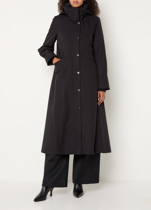 Creenstone Molly gewatteerde parka met capuchon - detail 2 zwart
