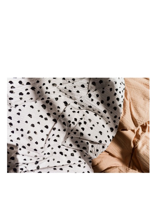 Crisp Sheets Dots dekbedovertrekset van katoen - inclusief kussenslopen - detail 3 wit