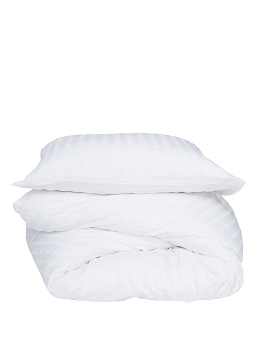 Crisp Sheets Smooth Waffle dekbedovertrek van katoensatijn 200TC - inclusief kusensloop