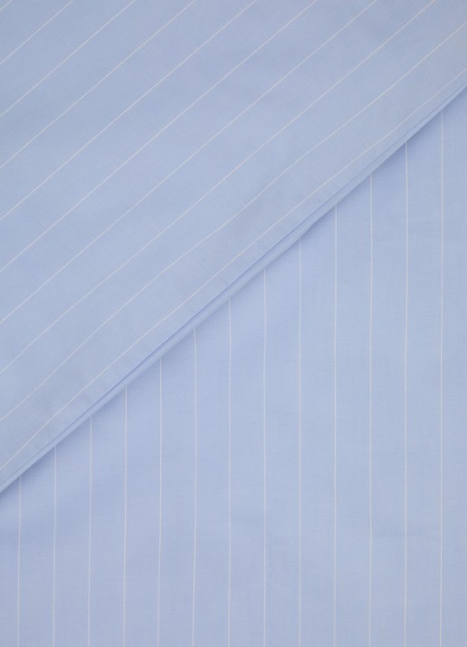 Crisp Sheets Stripe dekbedovertrekset van katoen perkal 200TC - inclusief kussenslopen - detail blauw