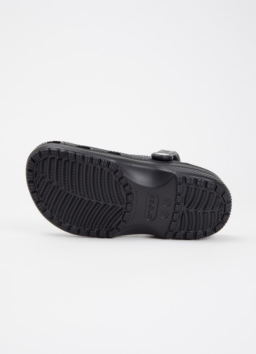 Crocs Classic Clog instapper met logo - detail 4 zwart