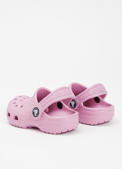 Crocs Classic Clog instapper met logo - achterkant 4 roze