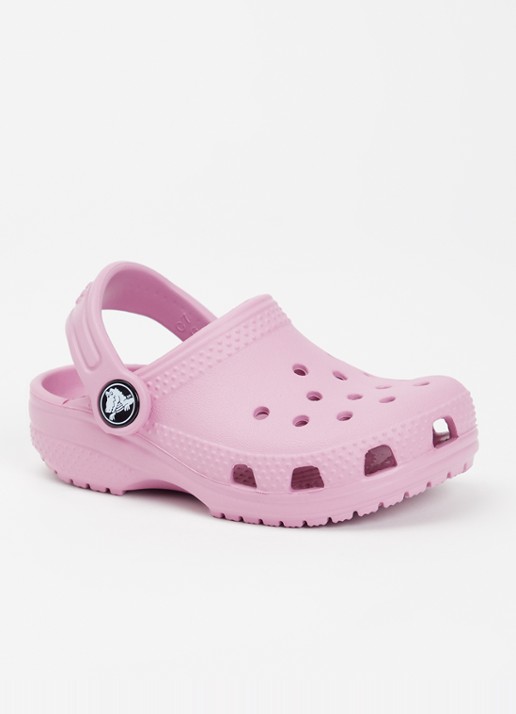 Crocs Classic Clog instapper met logo - voorkant roze