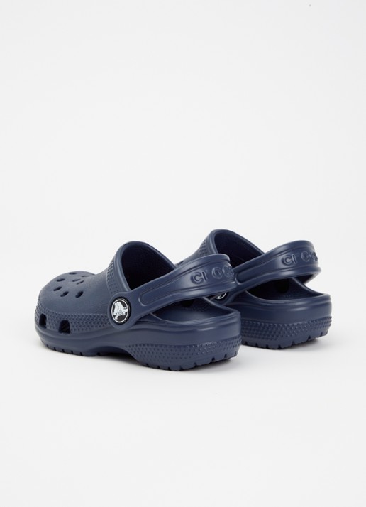 Crocs Classic Clog instapper met logo - achterkant 4 donkerblauw