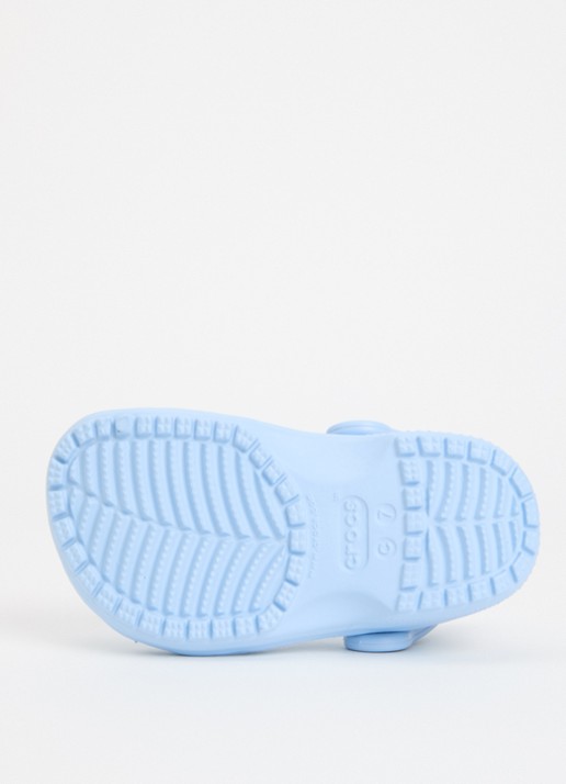 Crocs Classic Clog instapper met logo - detail 4 lichtblauw