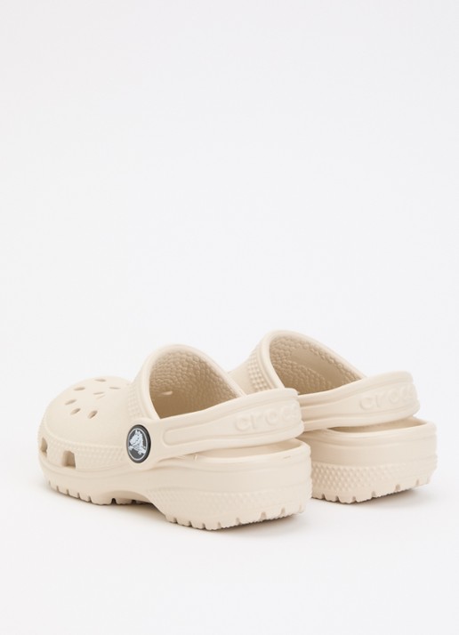 Crocs Classic Clog instapper met logo  - achterkant 3 taupe