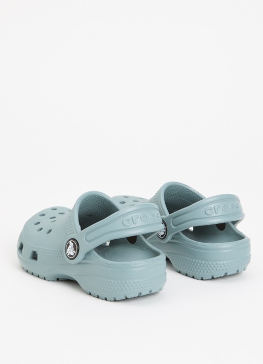 Crocs Classic Clog instapper met logo - achterkant 4 zeegroen