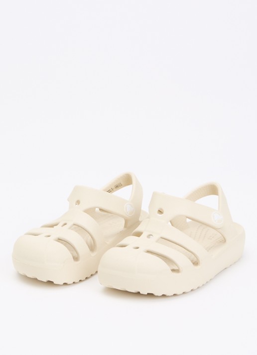 Crocs Classic Fisherman sandaal - voorkant 2 beige
