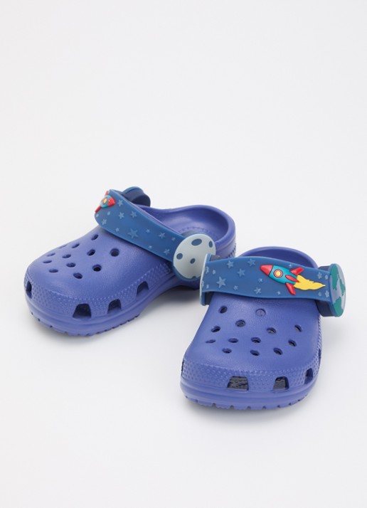 Crocs Classic Imagination Light instapper  - voorkant 3 donkerblauw