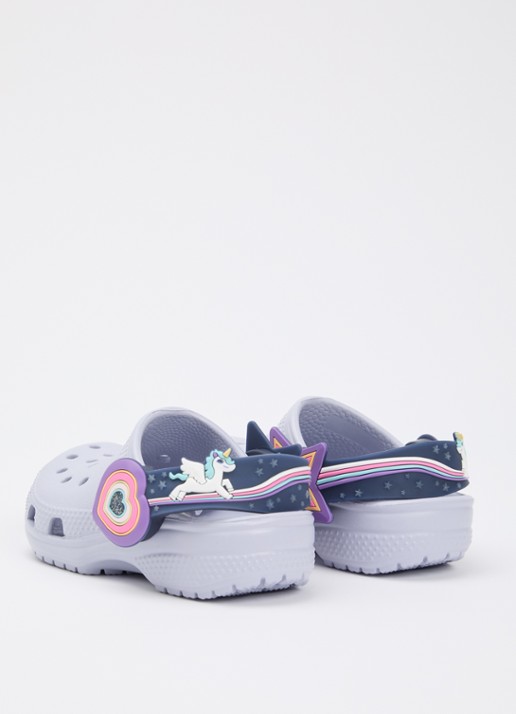 Crocs Classic Imagination Lights instapper  - achterkant 4 lavendel