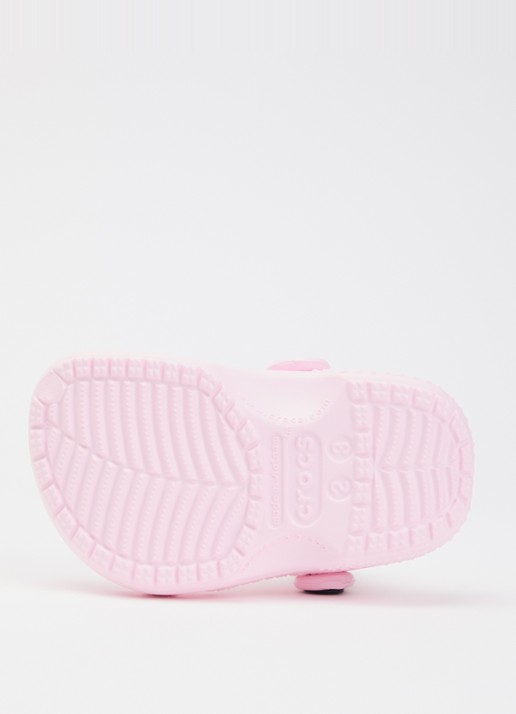 Crocs Classic Littles instapper met logo - detail 4 lichtroze