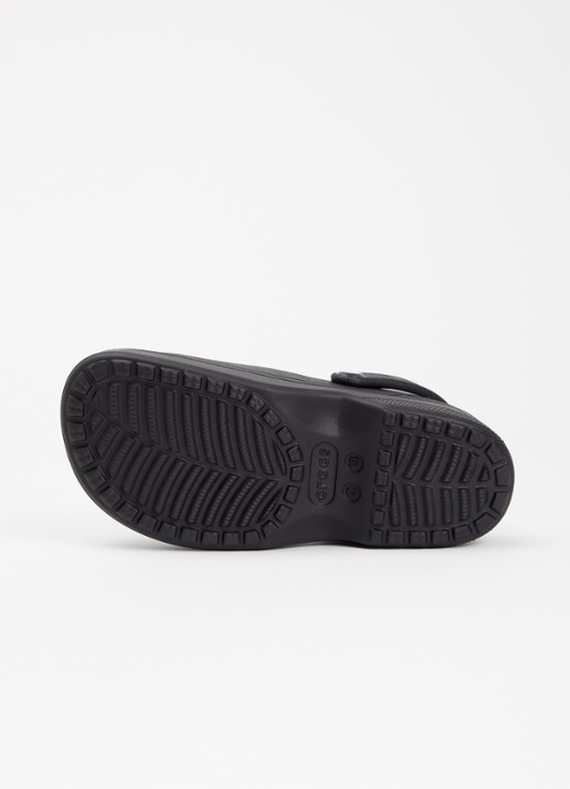 Crocs Classic Mary Jane instapper met logo - detail 3 zwart