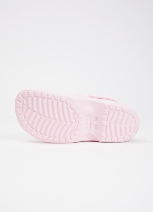 Crocs Classic Mary Jane instapper met logo - detail lichtroze